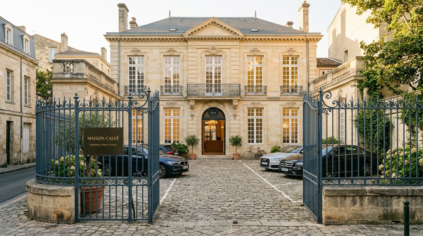 Façade hôtel particulier Maison Calvé Bordeaux